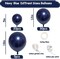 Navy Blue Balloons Double Stuffed Dark Royal Blue Balloon Garland Different Sizes 18/12/5in Pearl Balloon Arch Kit For Graduation Birthday Baby Shower Wedding Party Decorations